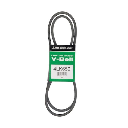 Mbl Mitsuboshi Super KB Standard V-Belt 0.5 in. W X 65 in. L For Riding Mowers 4LK650A